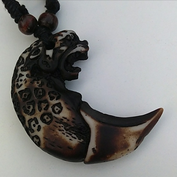 V Accessories Nos Vtg Unique Abstract Crescent Wild Cat Adj